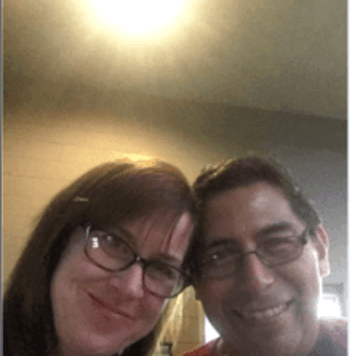 selfie of Mr. Guerrero and his wife